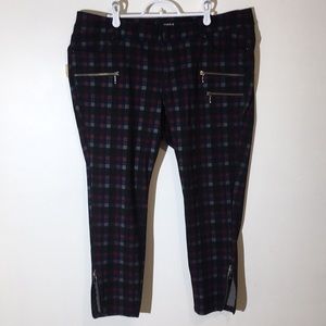 Torrid Cropped Plaid Pants